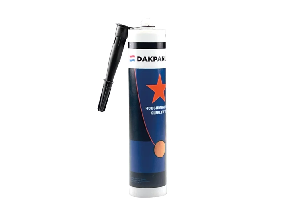 Dakpanlijm rood in kittube