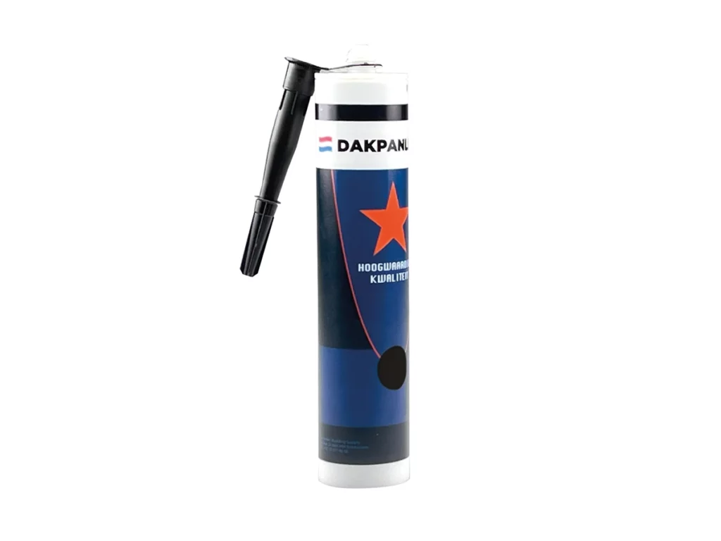 Dakpanlijm zwart in kittube